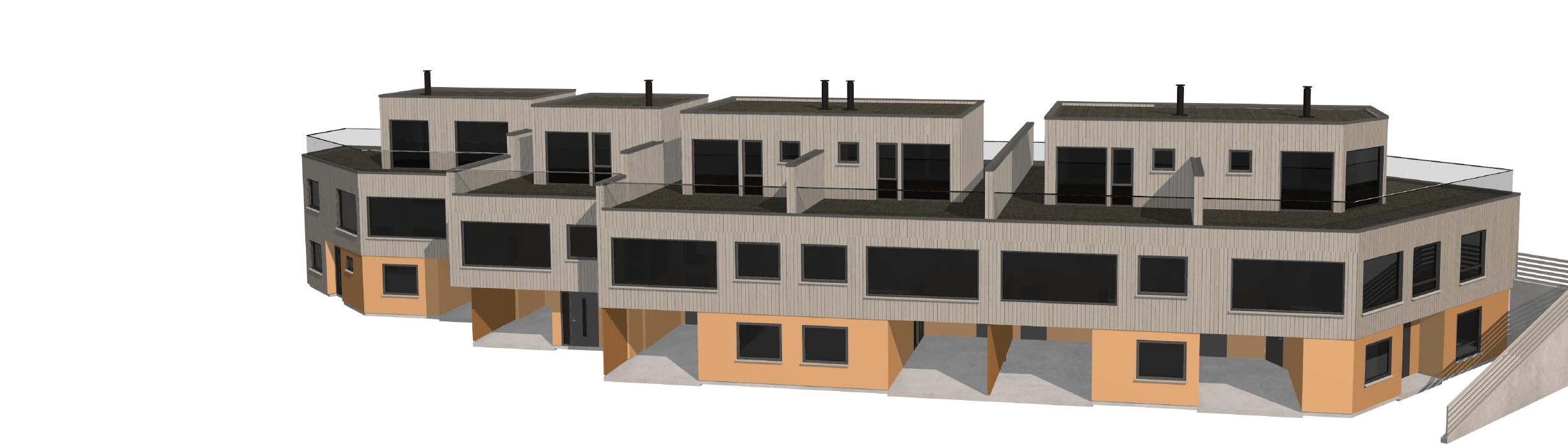 Render av boligprosjektet Krabbavikveien BKS22 for Sikt Bolig